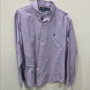 Ralph Lauren Men's Purple Checkered Shirt